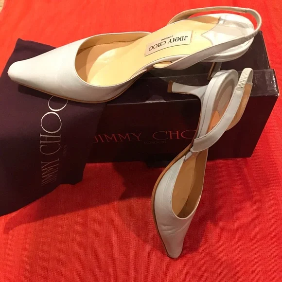 JIMMY CHOO Slingback Shoes, original box, dust bags, heel tips, protective soles - Picture 1 of 10